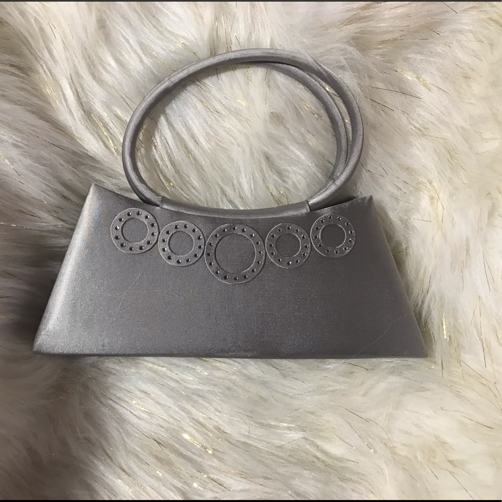 New Silver Satchel Handbag
